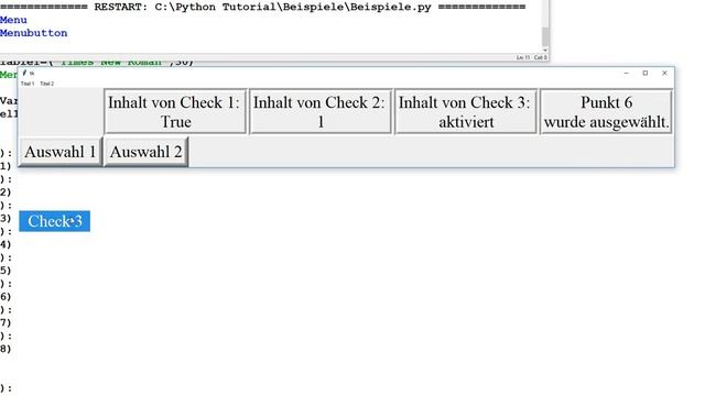 Python Tutorial 0132 für Anfänger tkinter GUI 15 Menu Menubutton #Python #pythontutorial смотреть онлайн