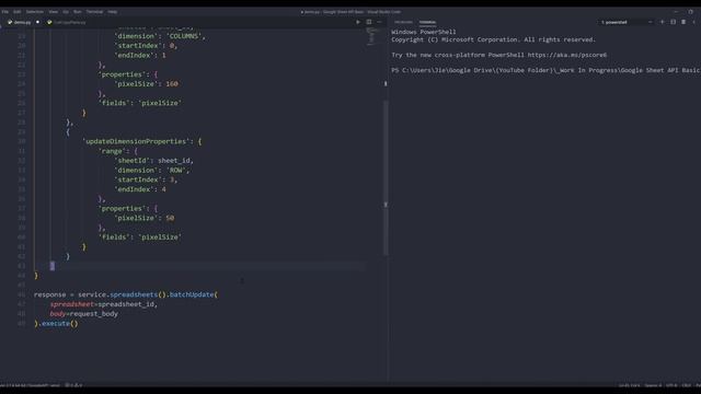 Google Sheets API in Python | Set Column Width and Row Height смотреть онлайн