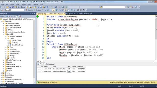 Optional parameters in sql server stored procedures in arabic смотреть онлайн