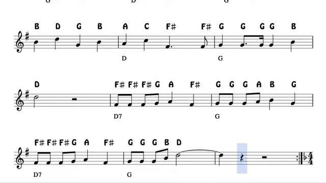 100 Angels Notes Sheet Music for Flute Violin Oboe Voice Easy Christmas Song Villancico смотреть онлайн
