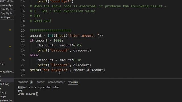 CS384 Python Programming Module 03 Control Flow Lec 04 if else Part 2 смотреть онлайн