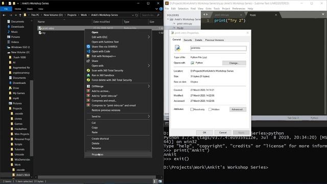 Python and Web Development Day 1 Part 1: Introduction to Python, Variables and Data Types смотреть онлайн
