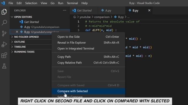 How to compare code in Visual Studio смотреть онлайн