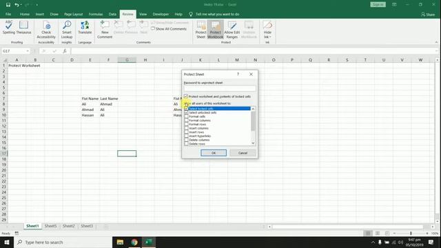 how set password excel sheet and excel workbook | Protected Worksheet | Protected Workbook смотреть онлайн
