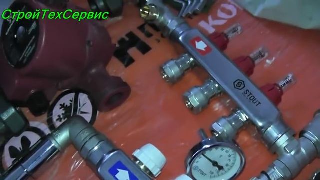 сборка коллектора для теплого пола смотреть онлайн