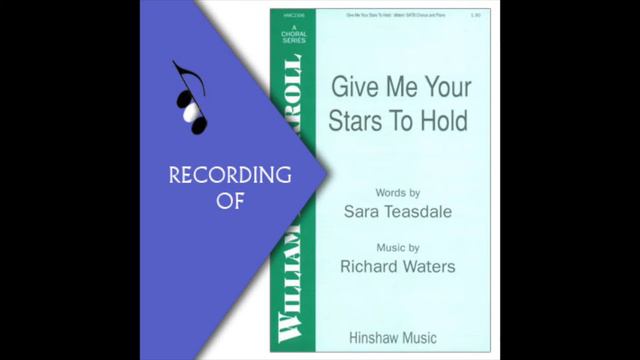 Part Predominant Recording: GIVE ME YOUR STARS TO HOLD- Sara Teasdale (Full Mix Sample) смотреть онлайн