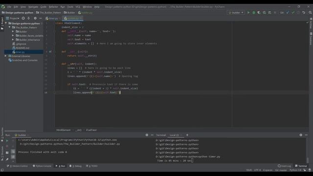 HTML Builder | Design Patterns in Python | Live coding смотреть онлайн