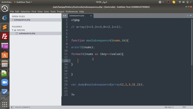 Find Subsequence of Length K With the Largest Sum PHP solution (Leetcode biweekly-contest-61) смотреть онлайн