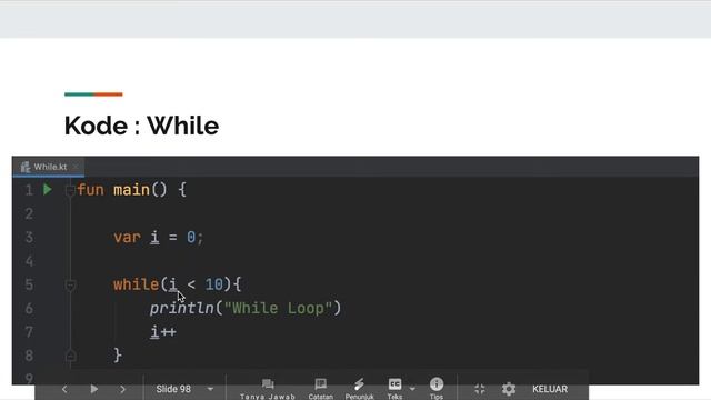 Belajar Kotlin Dasar - 16 While Loops смотреть онлайн