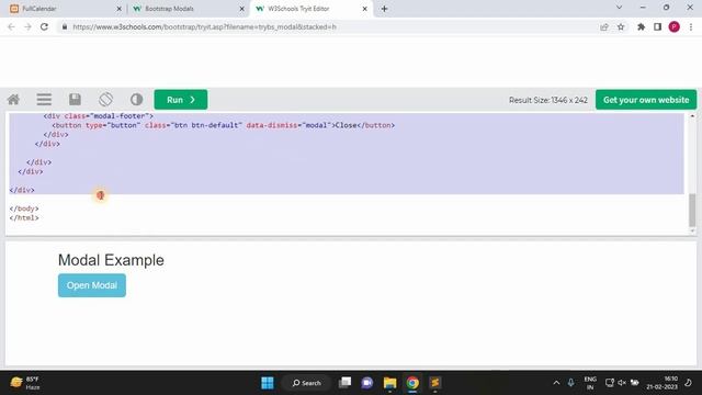 04 - How to make calendar clickable || open alert box, modal on click in JavaScript FullCalendar смотреть онлайн