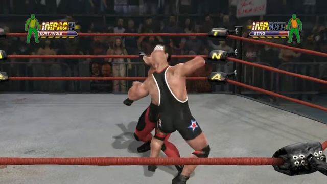 Classic Game:TNA Impact (PS3 Gamepley) Kurt Angle VS Sting