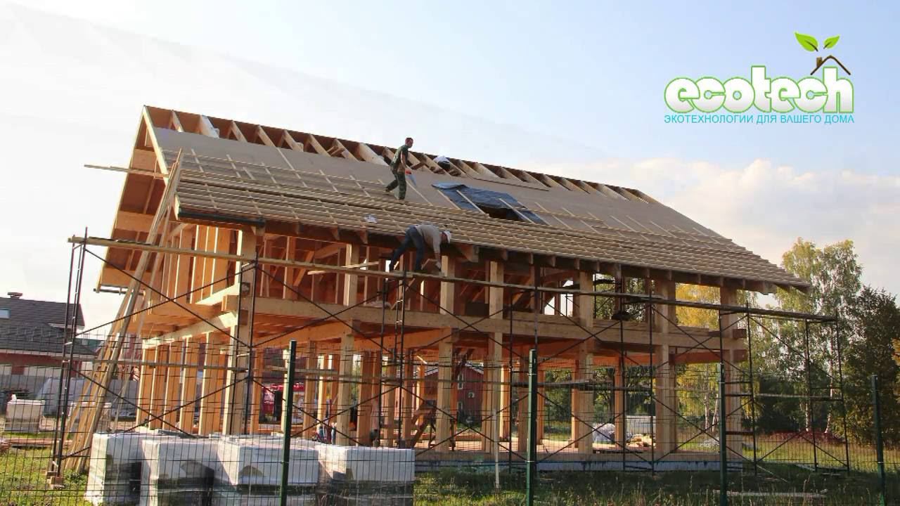 Строительство каркасного дома. Применяем Эковату, Steico и Pro Clima смотреть онлайн