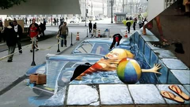 3D рисунки на асфальте смотреть онлайн