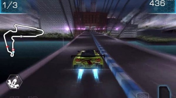 Ridge Racer Slipstream (IOS) Gameplay ,Class 1 Kamata RC410, Riverfront Reverse