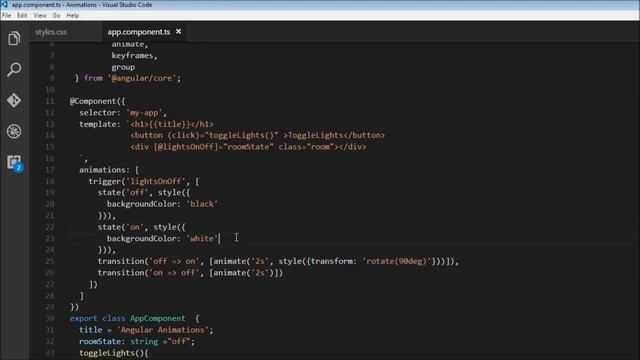 Angular 2 Tutorial - 40 - Transition Styling смотреть онлайн