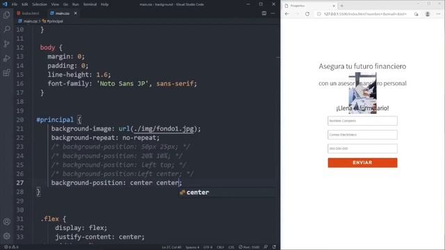 Imagen de fondo en CSS para tu Página Landing ? смотреть онлайн