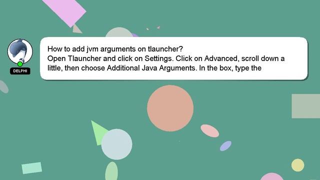 How to add jvm arguments on tlauncher? смотреть онлайн