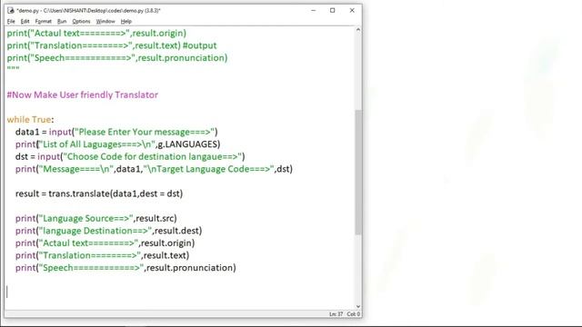 Python Project - 3 - Language Translator with Python||Python in hindi|Google Translator| смотреть онлайн