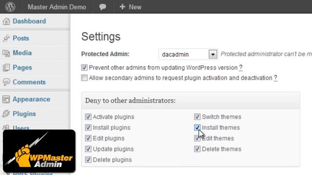 WP Master Admin || User Role Editor WordPress Plugin смотреть онлайн
