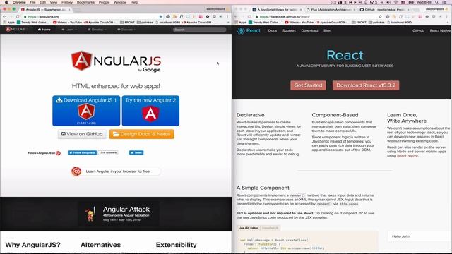 Angular vs React смотреть онлайн