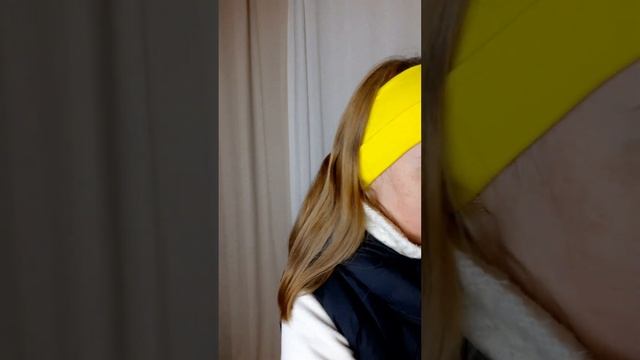 Повязка на голову, спортивный стиль | трикотаж, хлопок 100% | желтая, оранжевая ??? смотреть онлайн