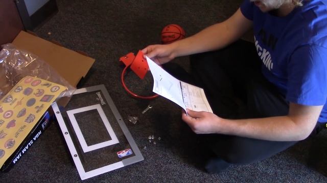 UNBOXING+TESTING NBA Slam Jam Mini Basketball Hoop! смотреть онлайн