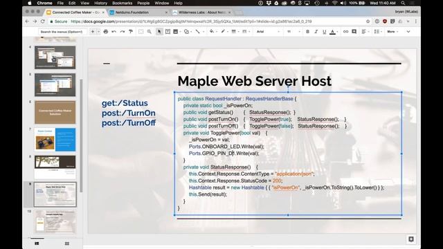 Hacking your coffee maker; building a connected appliance with Netduino and Xamarin. смотреть онлайн