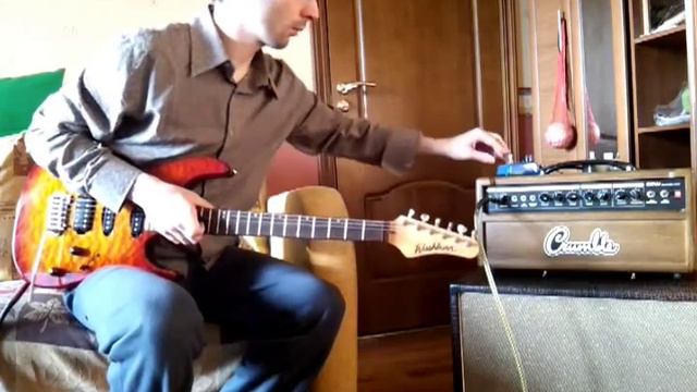 Washburn MG120 through a Chris Custom Crumbledumble style amp смотреть онлайн