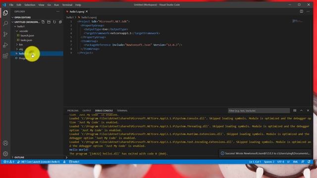 .Net core - Easy to use Nuget manager with VS Code смотреть онлайн