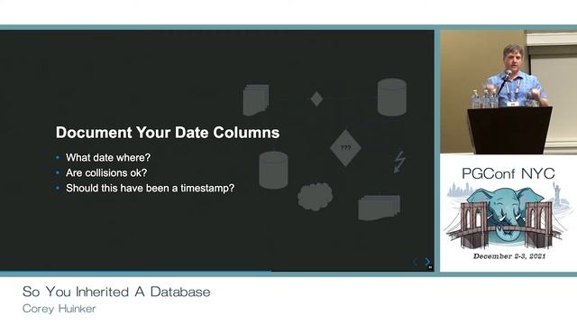 PGConf NYC 2021 - So You Inherited A Database by Corey Huinker смотреть онлайн