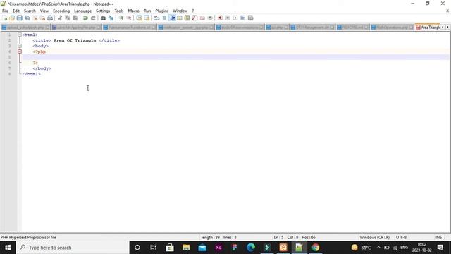 Calculate Area Of Triangle with PHP смотреть онлайн