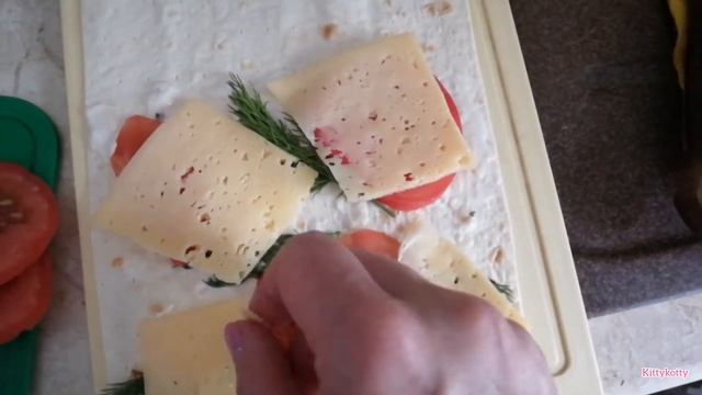 Фитнес закуска из лаваша/пп рецепт ??? смотреть онлайн