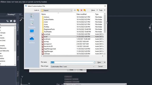 Fixed Autocad Civil3d Ribbon does not have tabs or panels loaded. смотреть онлайн