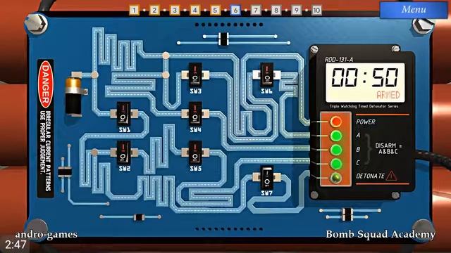 Bomb Squad Academy (by Systemic Games, LLC) - puzzle game for android and iOS - gameplay. смотреть онлайн