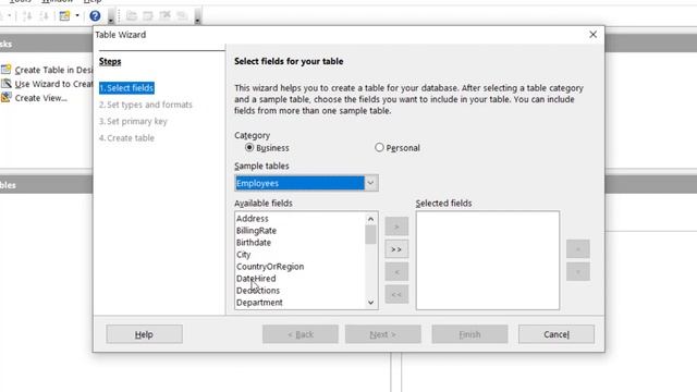 How to create table using wizard in open office database смотреть онлайн