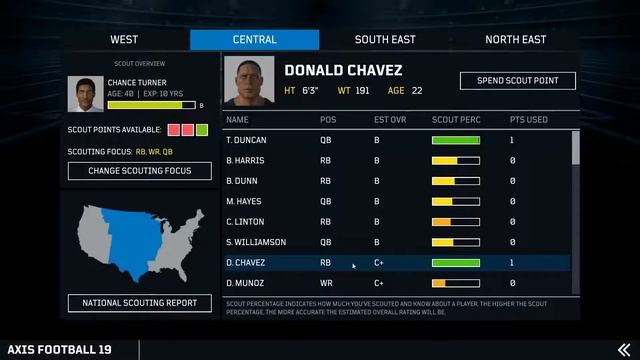 Axis Football 2019 - Draft Rebuild ep. 2 Off-season, scout, and draft! смотреть онлайн