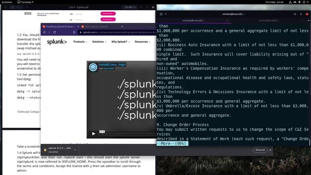 Splunk enterprise installation and getting started with Splunk on Debian смотреть онлайн