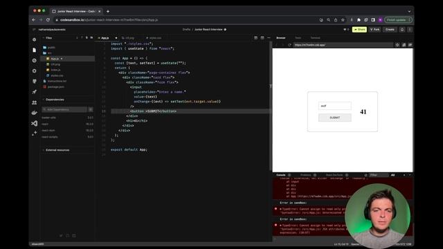 Junior React Interview Question смотреть онлайн