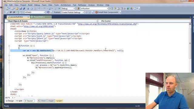 HTML5 WebSockets PowerShell (WMI) and WebSockets смотреть онлайн