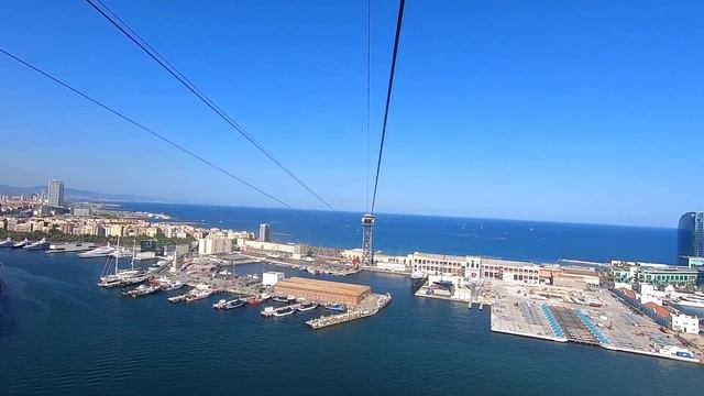 Барселона | Фуникулёр с горы Монжуик | Полный прокат на фуникулере смотреть онлайн