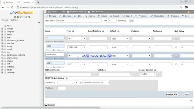 create db, table using phpmyadmin смотреть онлайн