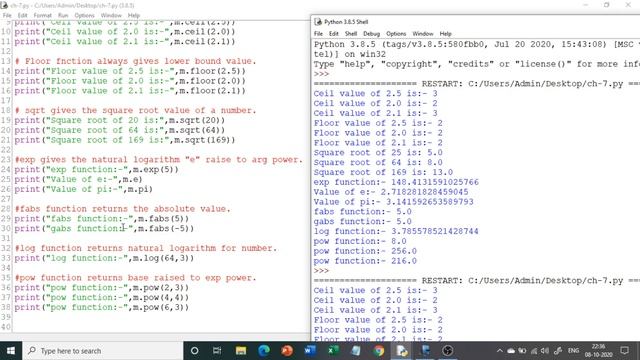 CHAPTER - 7 | DATA HANDLING | MATHEMATICAL FUNCTIONS | CBSE CLASS - XI | COMPUTER SCIENCE | PART - смотреть онлайн