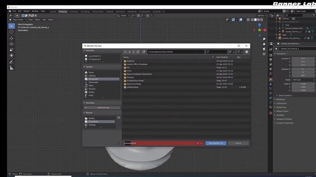 Editing Helmet with Blender смотреть онлайн