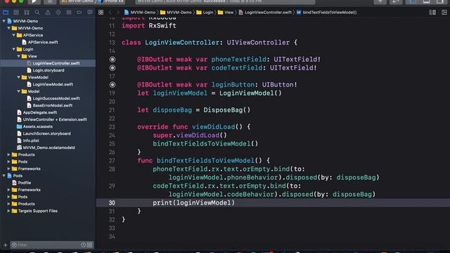 MVVM-Demo with RXSwift part(1) смотреть онлайн