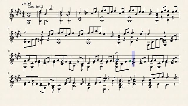 Nisemonogatari PLATINUM MUKATSUKU Guitar Tab смотреть онлайн