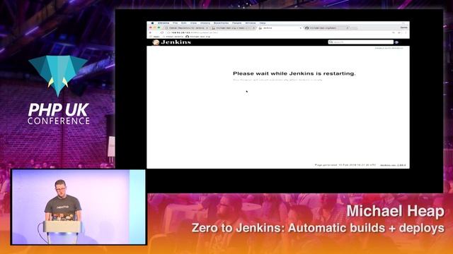 PHP UK Conference 2018 - Michael Heap - Zero to Jenkins: Automatic builds + deploys смотреть онлайн
