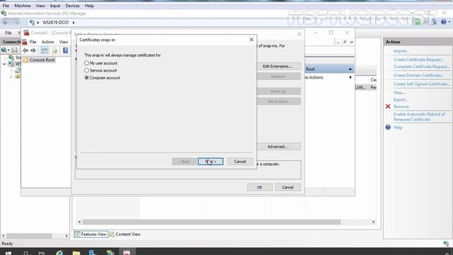 15. How to Create a Self Signed Certificate in IIS 10 | Windows Server 2019 смотреть онлайн