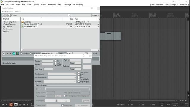 Playing with loops & samples, making loops out of loops using Reaper with screen reader in English смотреть онлайн
