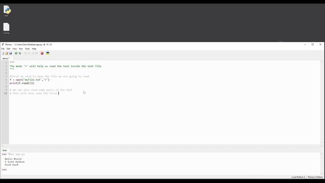 Reading Text in a Text File using Python смотреть онлайн