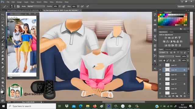 Speedart buat body karikatur keluarga смотреть онлайн
